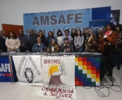 Conferencia de prensa por inicio del juicio por la masacre de indígenas mocovit